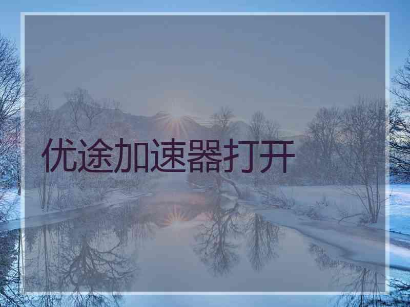 优途加速器打开