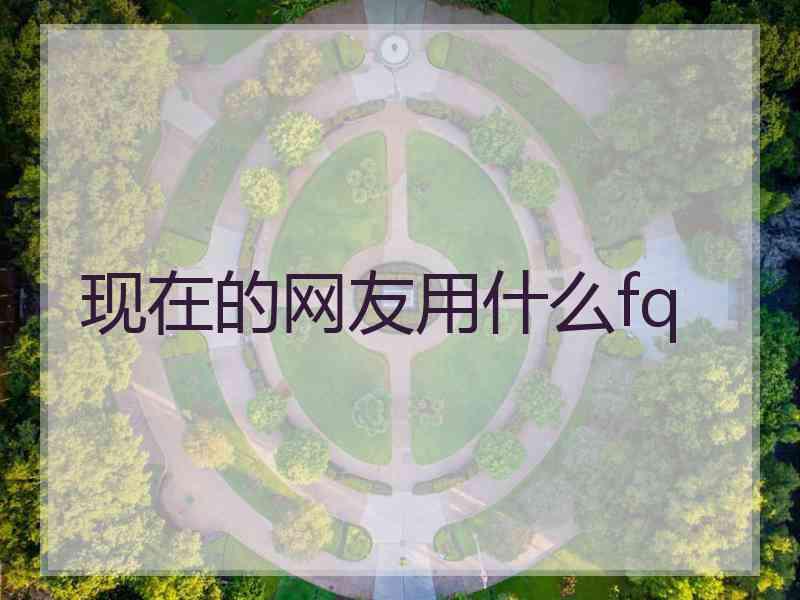 现在的网友用什么fq