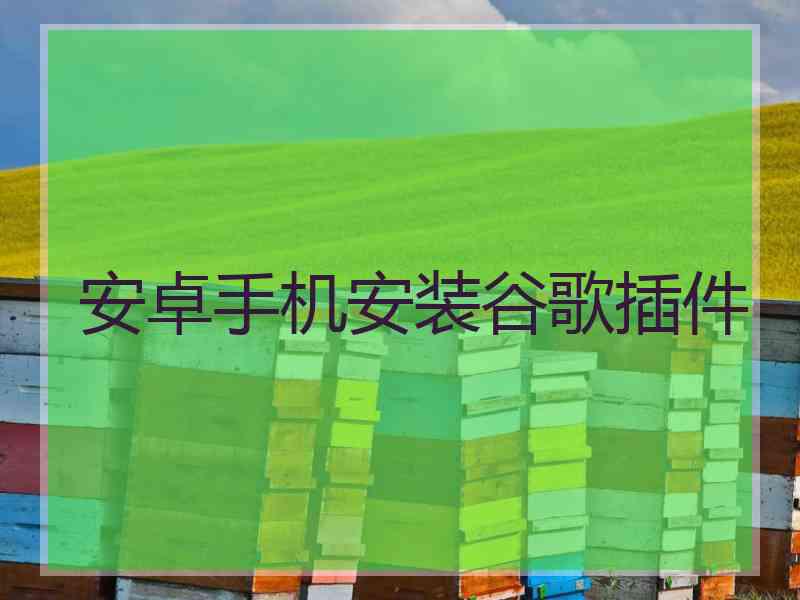 安卓手机安装谷歌插件