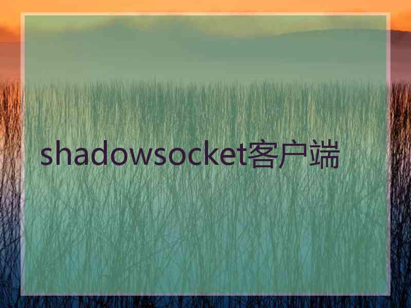shadowsocket客户端