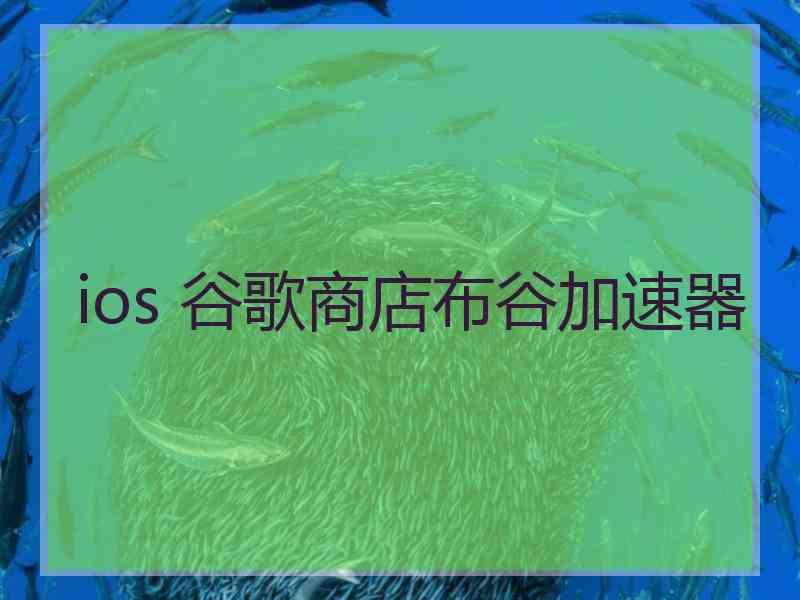 ios 谷歌商店布谷加速器