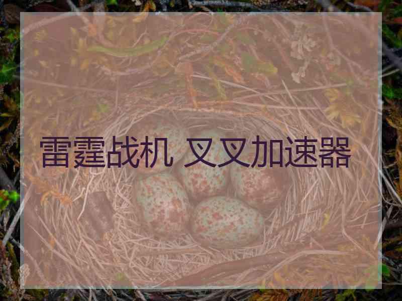 雷霆战机 叉叉加速器