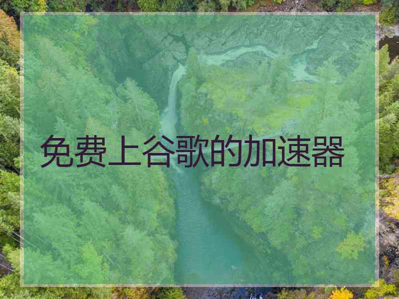 免费上谷歌的加速器