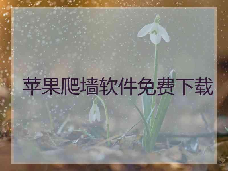 苹果爬墙软件免费下载