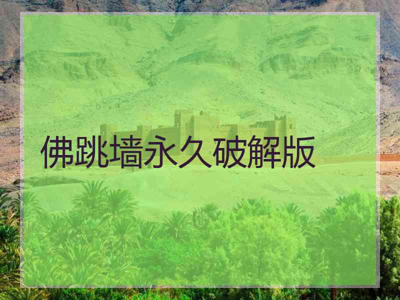 佛跳墙永久破解版